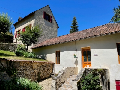 Carefully renovated village house with gite, studio, heated swimming pool and garden