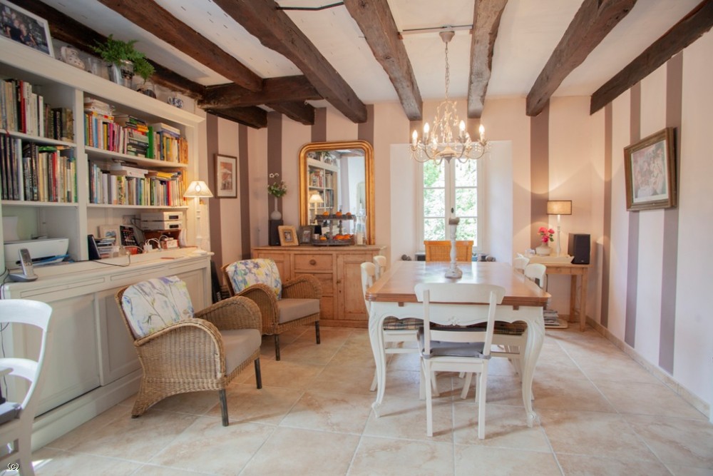 Sympathetically renovated 17th century presbytery with three gites, swimming pool and 2.7ha