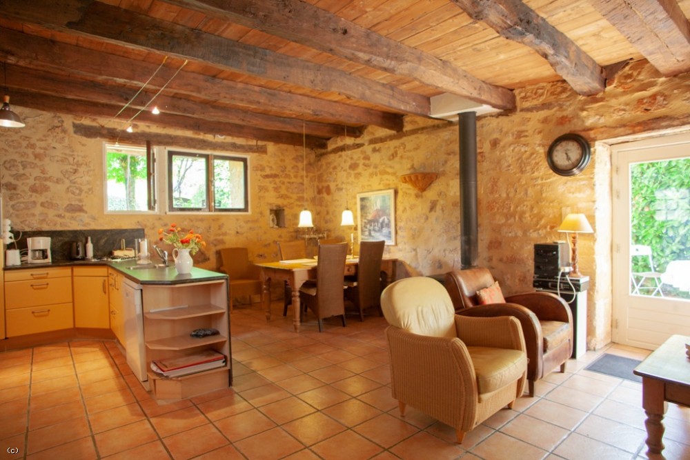 Sympathetically renovated 17th century presbytery with three gites, swimming pool and 2.7ha